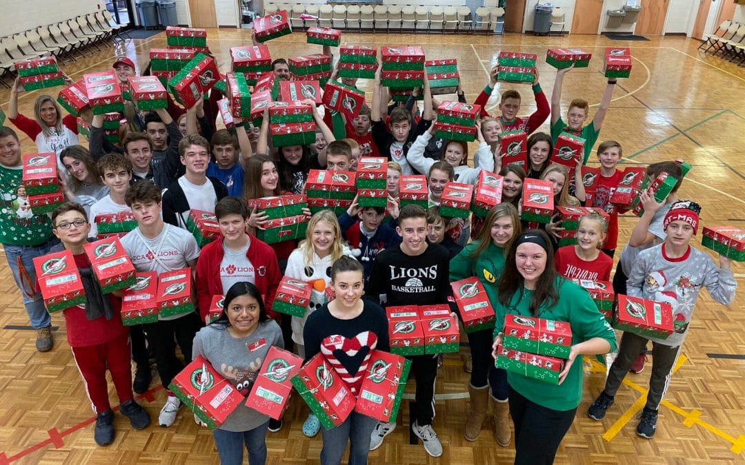 Cornerstone Christian Academy Assembles 200 Shoeboxes in Annual Support of Operation Christmas Child