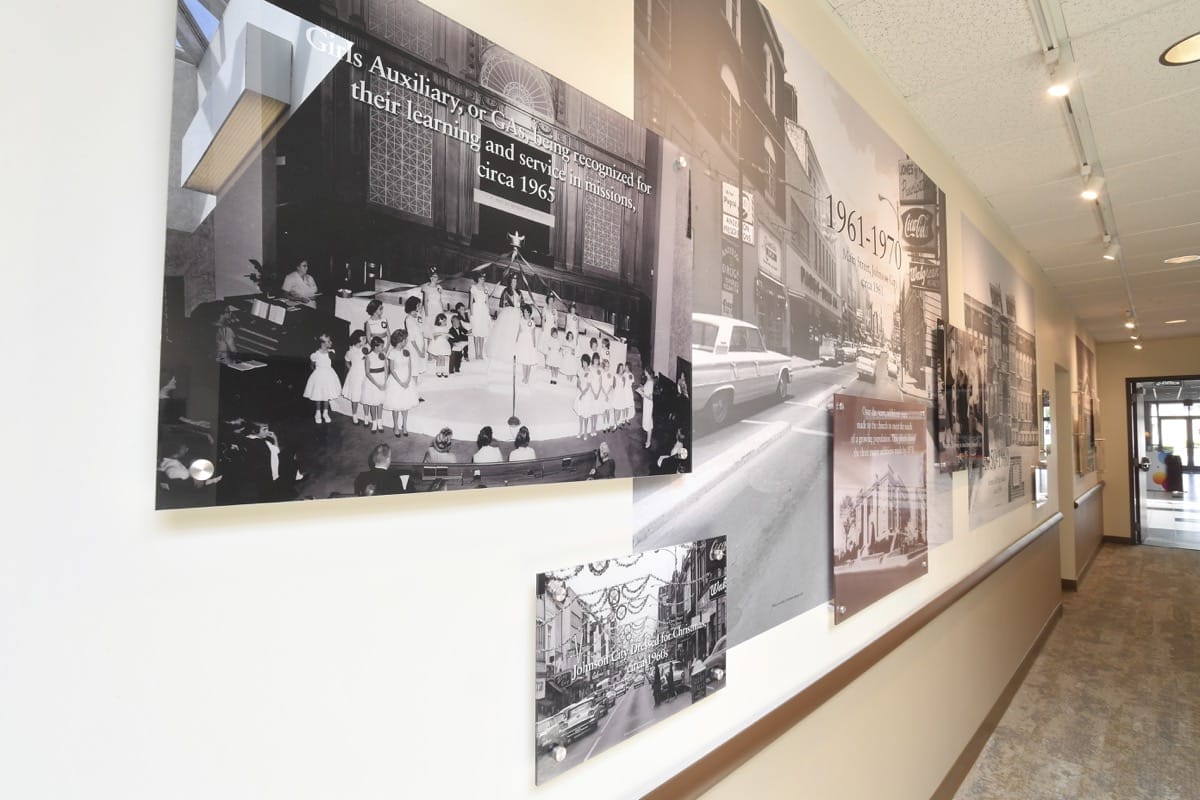 Central Baptist church - historical display