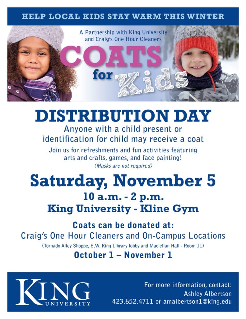 Coats for Kids flyer